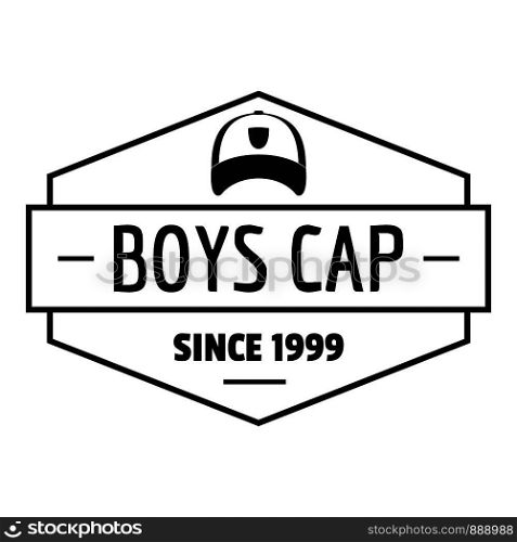 Cap logo. Simple illustration of cap vector logo for web. Cap logo, simple black style