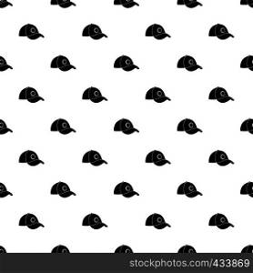 Cap pattern seamless in simple style vector illustration. Cap pattern vector