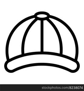 Cap uniform icon outline vector. Baseball hat. Sport visor. Cap uniform icon outline vector. Baseball hat