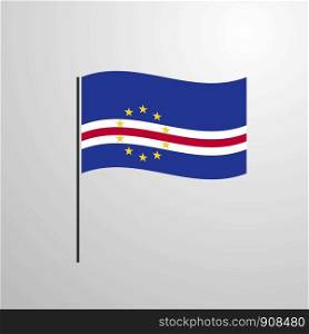 Cape Verde waving Flag