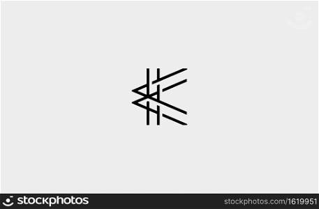 Capital Letter K Logo Vector Design Symbol