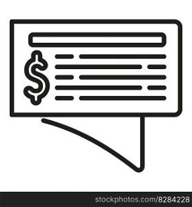 Capital paper icon outline vector. Money bank. Deposit money. Capital paper icon outline vector. Money bank