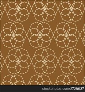 cappuccino background with stylized flowers