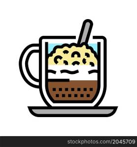 cappuccino coffee color icon vector. cappuccino coffee sign. isolated symbol illustration. cappuccino coffee color icon vector illustration