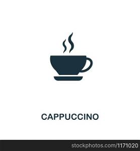 Cappuccino icon. Premium style design from coffe shop collection. UX and UI. Pixel perfect cappuccino icon. For web design, apps, software, printing usage.. Cappuccino icon. Premium style design from coffe shop icon collection. UI and UX. Pixel perfect cappuccino icon. For web design, apps, software, print usage.