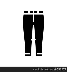 capri pants clothes glyph icon vector. capri pants clothes sign. isolated symbol illustration. capri pants clothes glyph icon vector illustration