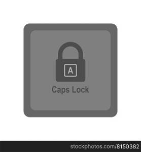 caps lock icon vector illustration design