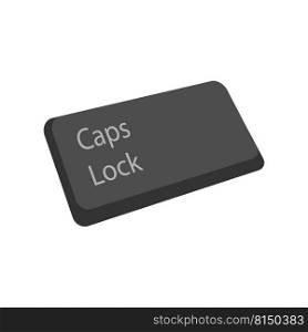 caps lock icon vector illustration design
