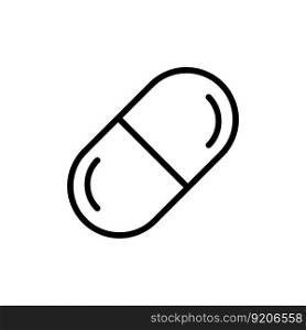 Capsule and Pill icon vector design templates isolated on white background