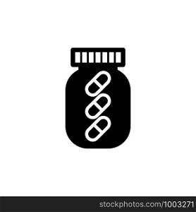 Capsule bottle icon design trendy