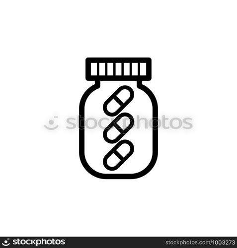 Capsule bottle icon design trendy