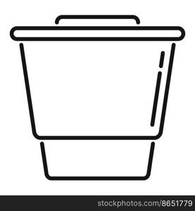 Capsule cup icon outline vector. Espresso cup. Aroma strong. Capsule cup icon outline vector. Espresso cup