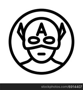 captain america, icon on isolated background