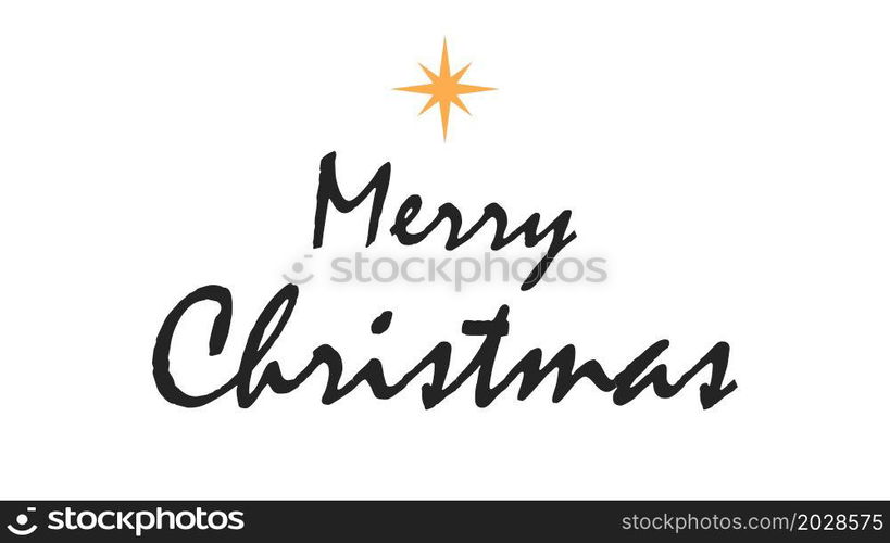 "Caption: "Merry Christmas". Christian holiday. The birth of Jesus Christ. Vector. Caption: "Merry Christmas". Christian holiday. The birth of Jesus Christ. Vector illustration"