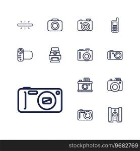 Capture icons Royalty Free Vector Image