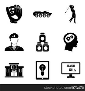 Capture icons set. Simple set of 9 capture vector icons for web isolated on white background. Capture icons set, simple style