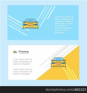 Car abstract corporate business banner template, horizontal advertising business banner.