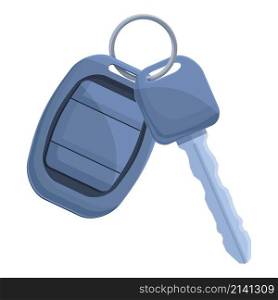 Car alarm key insurance icon cartoon vector. Auto vehicle. System remote. Car alarm key insurance icon cartoon vector. Auto vehicle