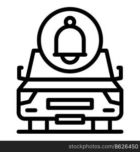Car alarm service icon outline vector. Auto remote. Auto system. Car alarm service icon outline vector. Auto remote
