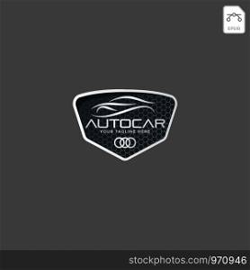 Car automotive logo in simple line graphic design template vector - Vector. Car logo in simple line graphic design template vector - Vector