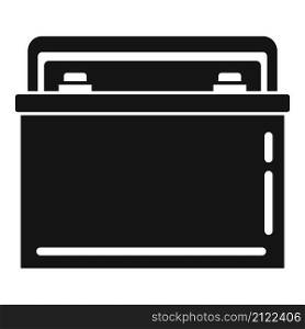 Car battery charger icon simple vector. Full energy. Lithium power. Car battery charger icon simple vector. Full energy