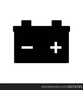 Car battery icon simple design