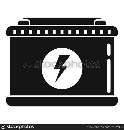 Car battery icon simple vector. Full charge. Recharge power. Car battery icon simple vector. Full charge