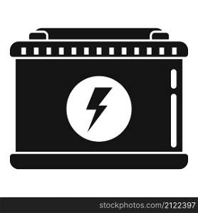 Car battery icon simple vector. Full charge. Recharge power. Car battery icon simple vector. Full charge
