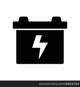 Car battery icon vector