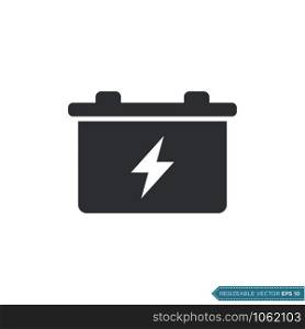 Car Battery Icon Vector Template