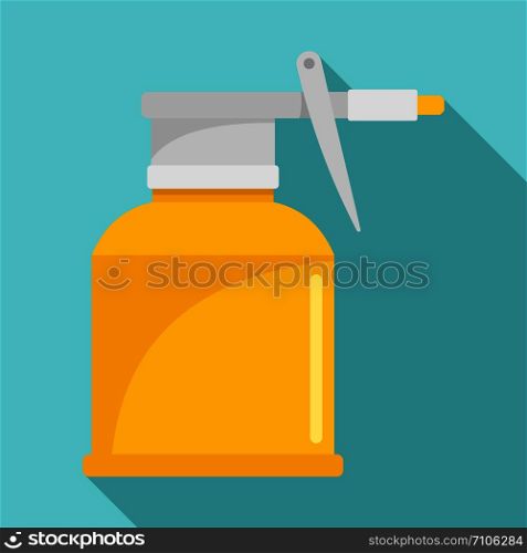 Car bottle spray icon. Flat illustration of car bottle spray vector icon for web design. Car bottle spray icon, flat style