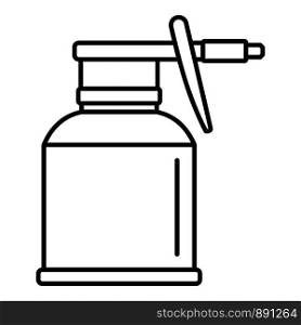 Car bottle spray icon. Outline car bottle spray vector icon for web design isolated on white background. Car bottle spray icon, outline style