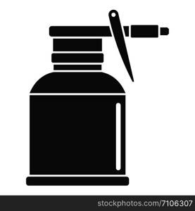 Car bottle spray icon. Simple illustration of car bottle spray vector icon for web design isolated on white background. Car bottle spray icon, simple style