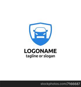 Car care protection logo design related to automotive insurance