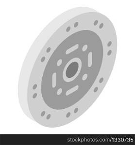 Car clutch disc icon. Isometric of car clutch disc vector icon for web design isolated on white background. Car clutch disc icon, isometric style
