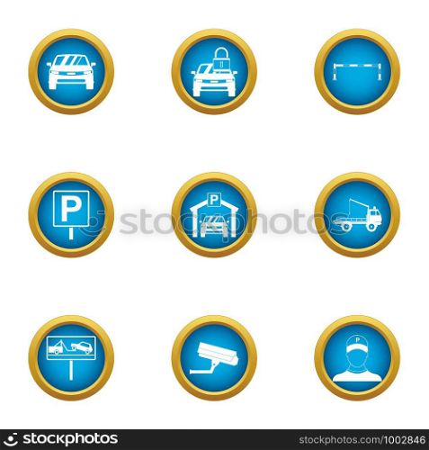 Car deal icons set. Flat set of 9 car deal vector icons for web isolated on white background. Car deal icons set, flat style