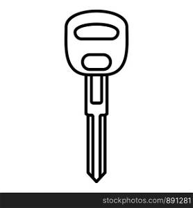 Car door key icon. Outline car door key vector icon for web design isolated on white background. Car door key icon, outline style