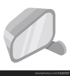 Car door mirror icon. Isometric of car door mirror vector icon for web design isolated on white background. Car door mirror icon, isometric style