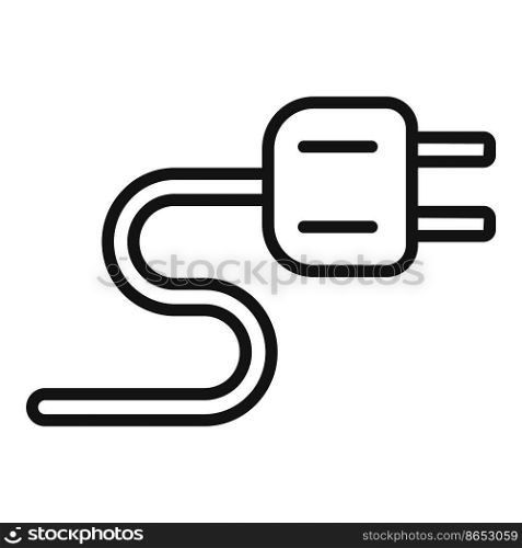 Car electric plug icon outline vector. Auto part. Wheel brake. Car electric plug icon outline vector. Auto part