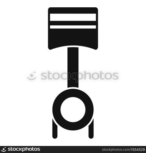 Car engine piston icon. Simple illustration of car engine piston vector icon for web design isolated on white background. Car engine piston icon, simple style