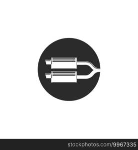 car exhaust icon vector illustration design template