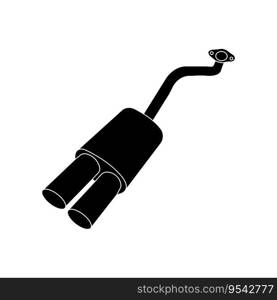 Car exhaust icon vector illustration symbol design