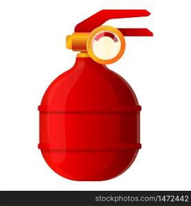 Car fire extinguisher icon. Cartoon of car fire extinguisher vector icon for web design isolated on white background. Car fire extinguisher icon, cartoon style