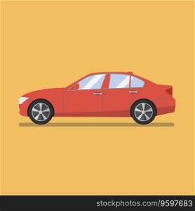 Car flat icon vector image
