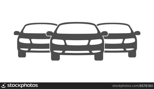 Car fleet vector image