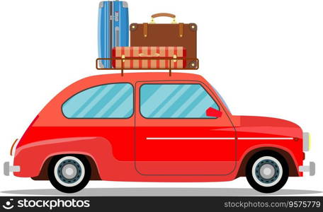 Car for traveling vector image