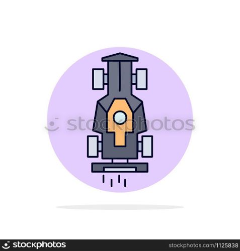 Car, formula, game, racing, speed Flat Color Icon Vector