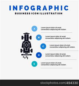 Car, formula, game, racing, speed Infographics Template for Website and Presentation. GLyph Gray icon with Blue infographic style vector illustration.. Vector EPS10 Abstract Template background