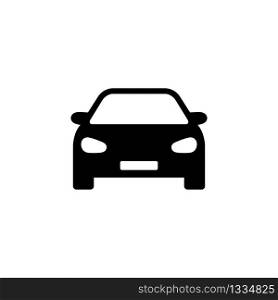 Car front view icon isolated on white background. Vector EPS 10