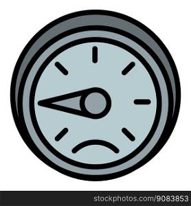 Car gauge icon outline vector. Automobile part. Tire part. Car gauge icon outline vector. Automobile part
